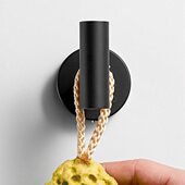 不锈钢黑色衣钩卫生间墙壁挂衣服衣帽勾架挂钩衣柜挂衣钩子免打孔