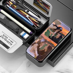 诗情画奕周诗雨王奕周边文具盒多功能简约大容量笔袋小学生铅笔盒