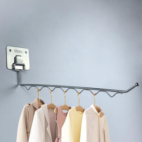 不占地方的晾衣架室内外免打孔不锈钢简易小号可折叠阳台飘窗挂钩