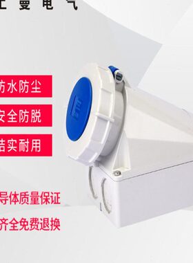 上曼电气NENMMAN防摔工业明装TYP:128墙壁式防水插座63A 3孔IP67