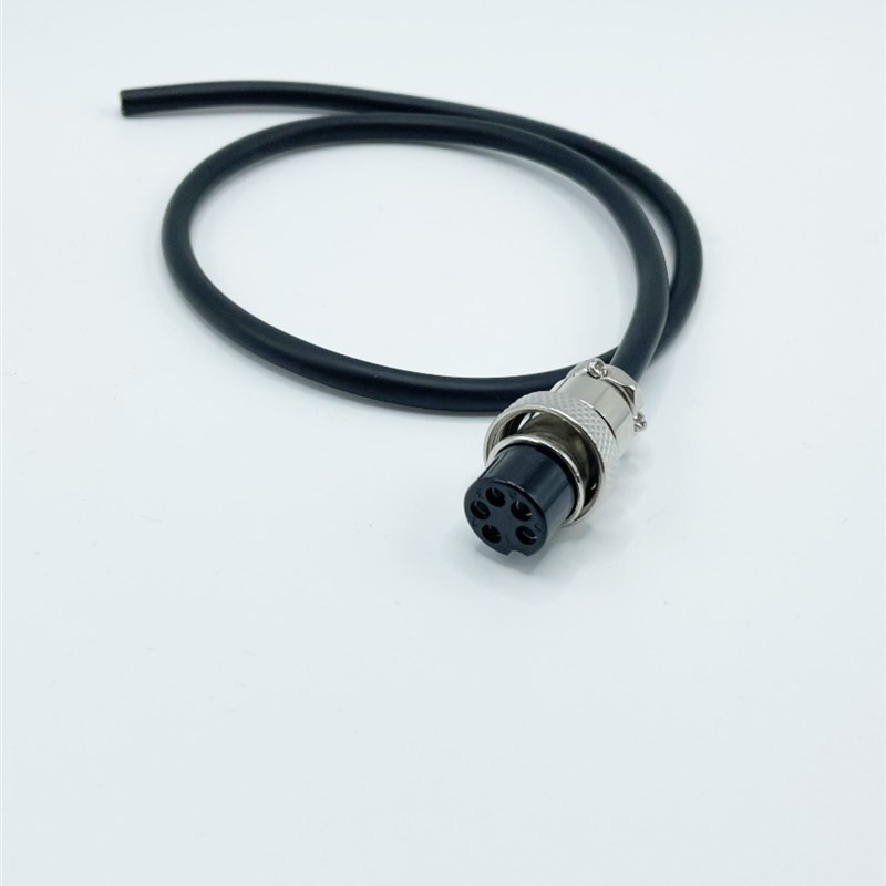 GX16-2 3 4 5 6 7 10 12芯单母头带线0.5/1/2/3米航空连接器 插头