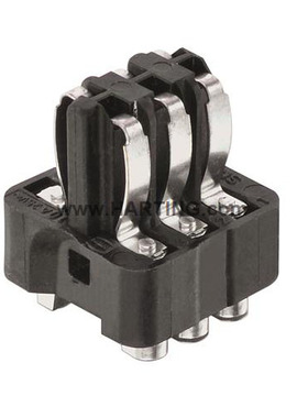 HARTING重载连接器09700062812 STAF 6 FE-L 针 焊接插头哈丁浩亭