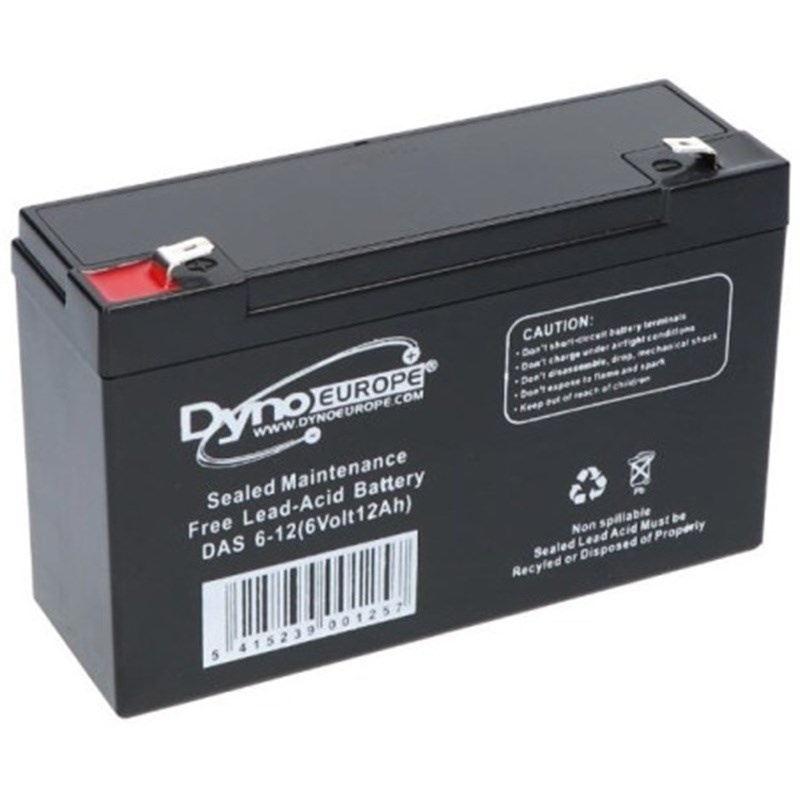 DYNOEUROPE蓄电池 DAS6-12 6Volt12AH 免维护可充电铅酸电池