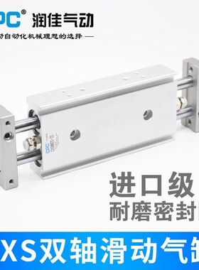 CPC润佳 CXSWM10/15/20/25/32-50/75/100/125/150双杆双轴出气缸