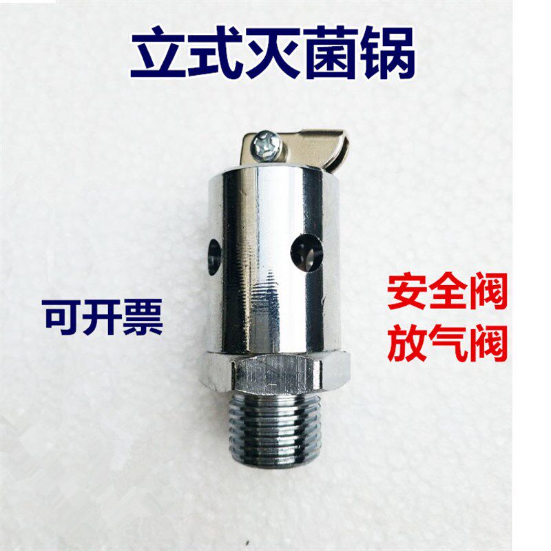 原厂江阴滨江手提式/立式压力蒸汽灭菌器消毒锅配件安全阀放气阀