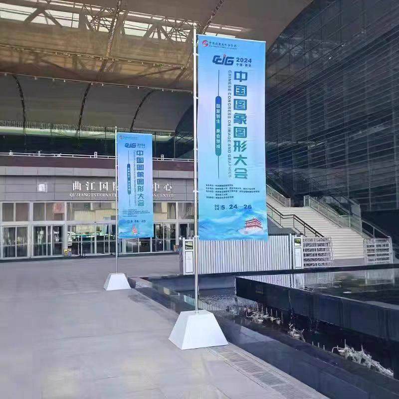 河北不锈钢底座旗杆户外伸缩刀旗广告旗箱体道旗不锈钢旗杆