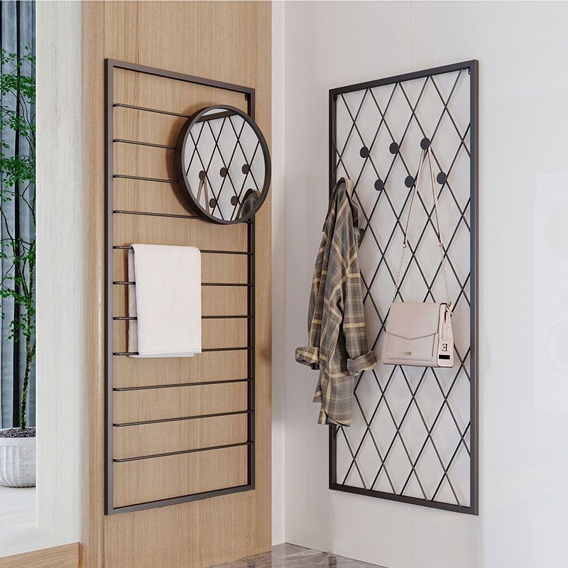 入户挂衣架壁挂墙上墙壁式靠墙梯形贴F墙挂衣板玄关门厅门后衣帽