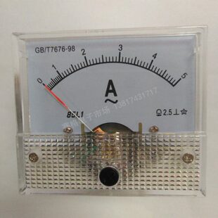 85L1-5A 交流指针式电流表 电流电压表 交流5A电流表 5安培