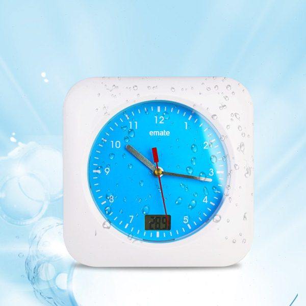 易美特LCD浴室钟厨房防水静音家用吸盘钟表创意座钟迷你电子挂钟,家居饰品,挂钟,淘宝优惠券,粉丝福利购,淘宝优惠卷