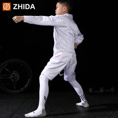 ZHIDA制达 专业儿童硅胶防滑击剑袜男童少年毛巾底薄款比赛训练袜