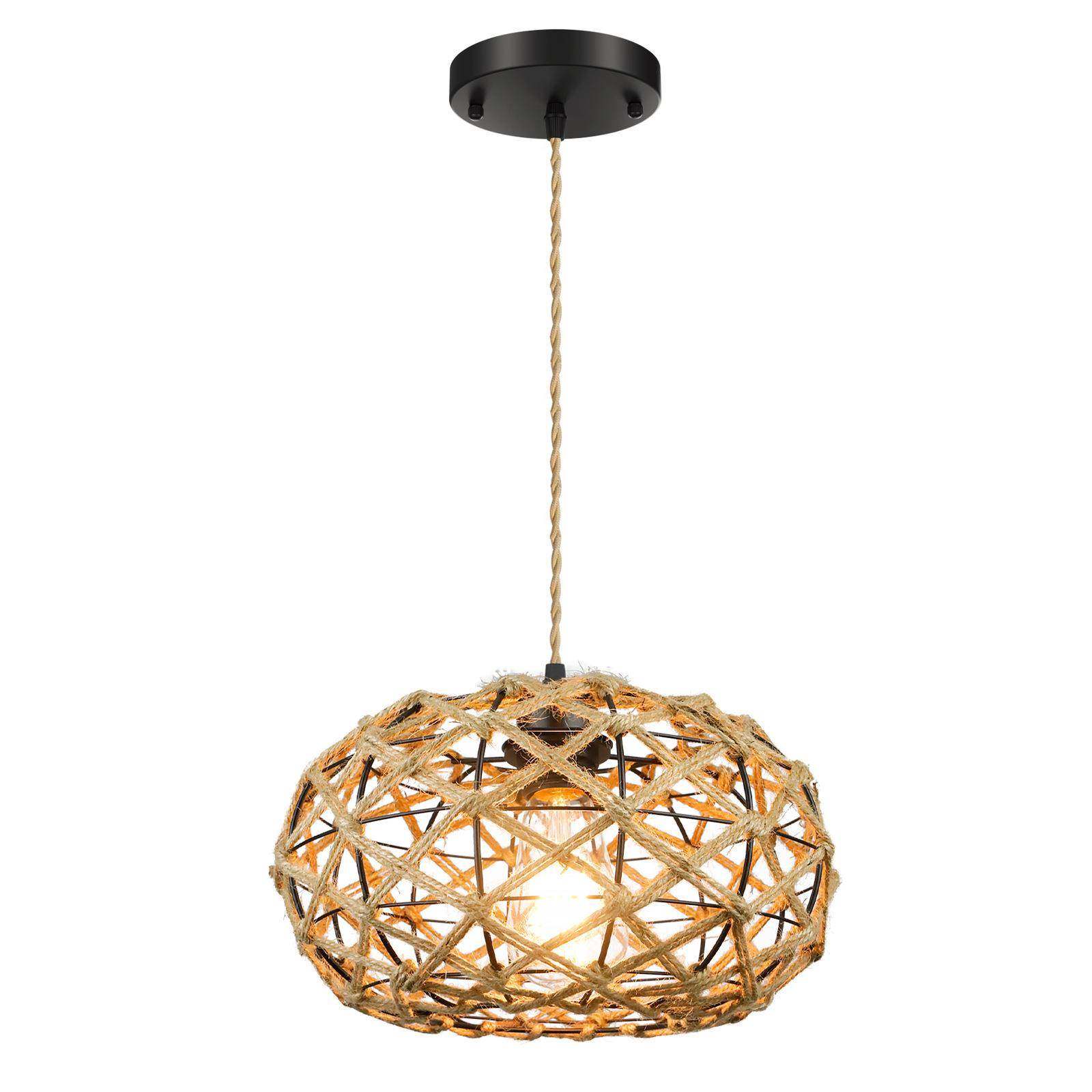 插入式藤条编制节吊灯灯调开关TBZM0011电木灯头绳悬挂灯麻农舍餐,家装灯饰光源,餐厅吊灯,淘宝优惠券,粉丝福利购,淘宝优惠卷