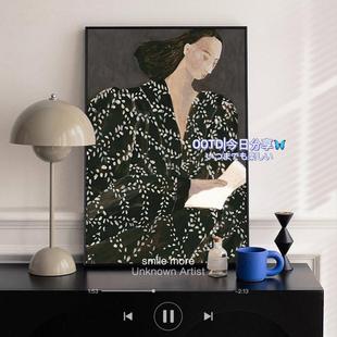 马蒂斯北欧马蒂斯卧物室装 饰画in画落s风小众艺术玄关挂抽象人客