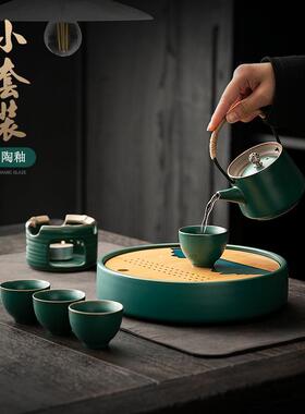 复古夫茶具套装家27573用办公会室客2025功新款陶瓷杯茶茶盘中式