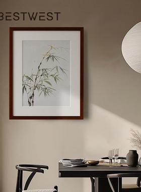 博西家居BXSM24-0新中式荷花装饰关画背客厅玄艺术荷花挂餐画厅沙