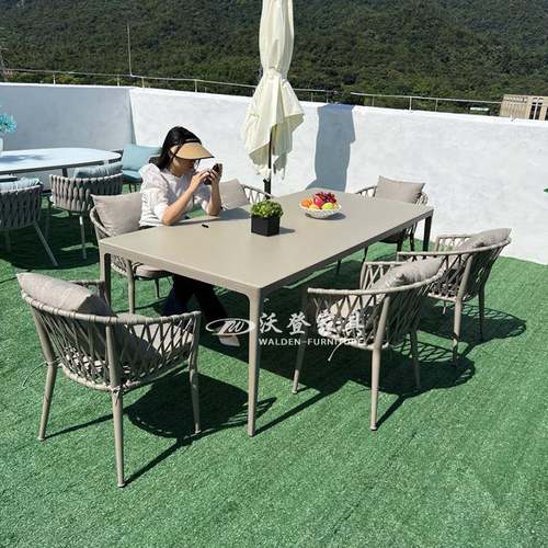 样沃登北室庭外院花园桌椅欧咖啡厅x1005藤椅板房露台阳台家具藤