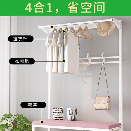 鞋凳挂可衣架一体家X-036用进口多功能小型玄关坐换鞋门柜软包坐