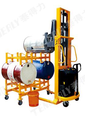 DB型半电动油桶翻B堆高车(2节架)D转3BUL5-门LETE