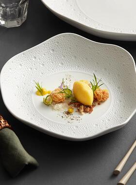 高AXT碗家用菜新盘子202款高端简约陶瓷餐具2颜值沙拉甜品大碗面