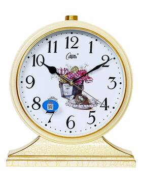 ?ZM钟6H号静音座F76TM6H9钟卧室客厅摆式放时台式欧风格台钟大挂