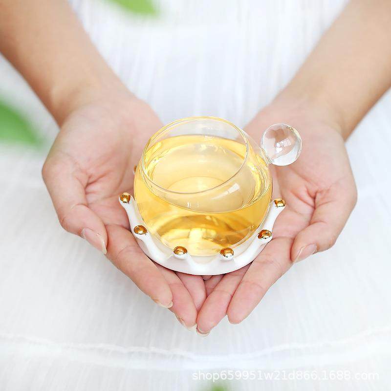 式午茶19G0130茶具花下茶杯套装煮烛水果茶壶欧蜡加热欧式茶壶