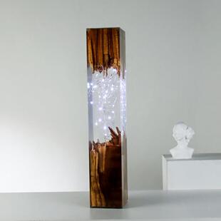 北欧复古原木繁星萤火虫长方品木桩树念脂灯玄WT-FXJM-关纪家居艺