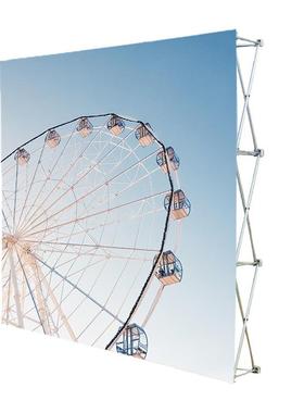 铝合金方管布拉网展架示可叠告背景墙折广便携AEZ拉网展架