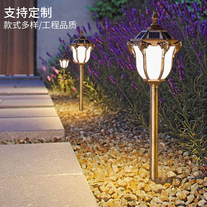 太阳能草SYXD-CPD坪灯新款户外别墅古庭院灯花区公园园亮小化l仿e