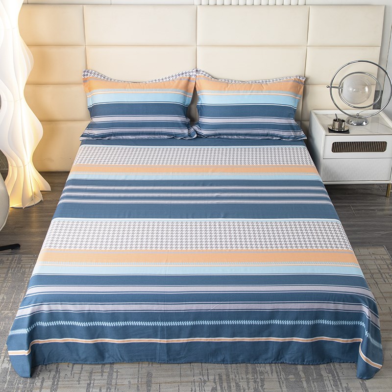 100%全棉单件床单200x230纯棉斜纹被单双人床上用品1.V5m1.8米床