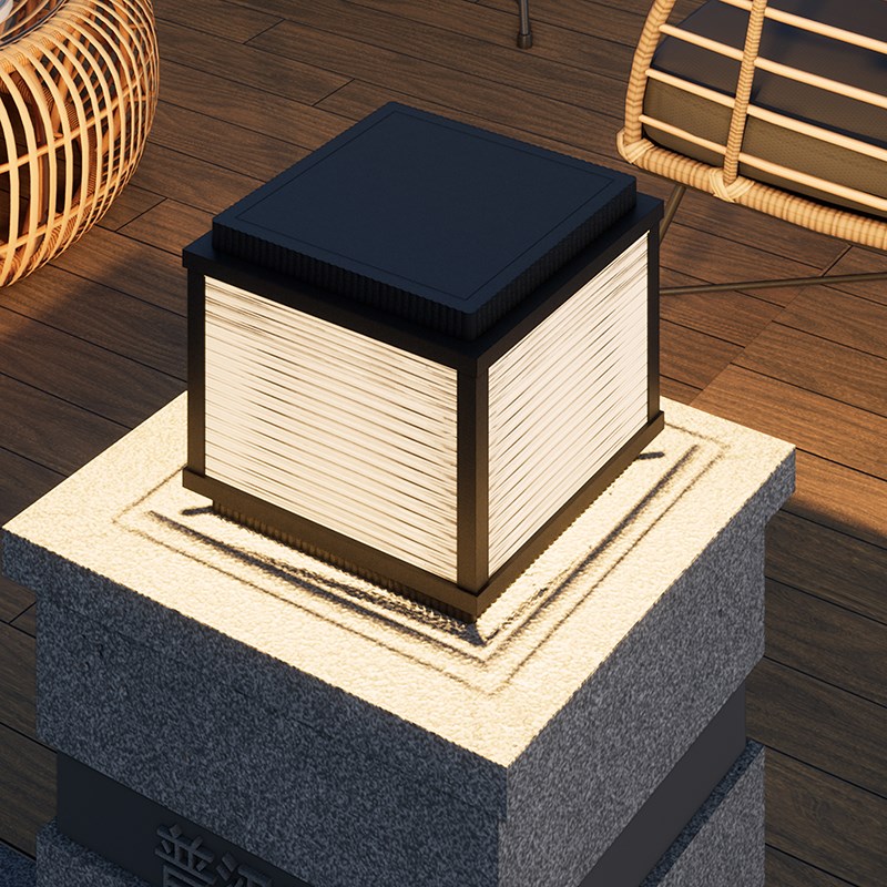 柱头灯户外庭院灯k现代防水别墅大门围墙灯花园柱子太阳能门柱柱