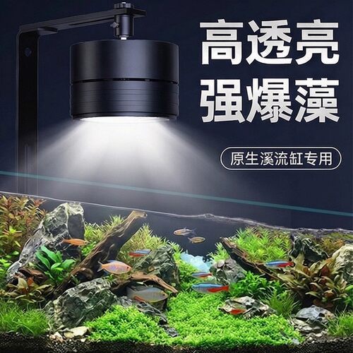 WRGB全光谱超亮鱼缸爆藻筒灯