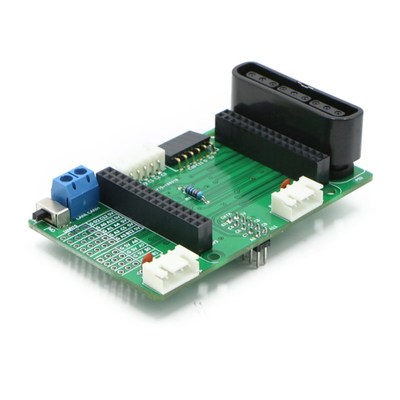 高配版舵机转向小车转接板 搭配STM32F103RC控制器和BTN两路驱动