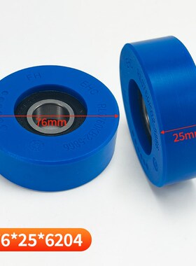 适用于扶梯依合斯EHC蓝色梯级轮76*25*6204 滚轮RL0760KB2-5866