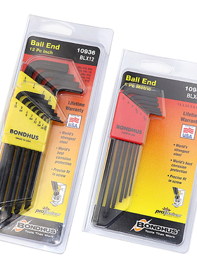 美国波顿BONDHUS公英制加长球头内六角扳手套装10937 10946 10999