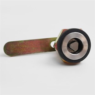 适用富士达日立电梯厅门三角锁锁芯层门门锁摆杆三角钥匙长杆配件