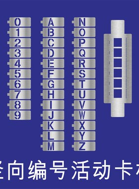 镂空数字喷漆模板强磁铁吸插卡可更换式自由组合替换式光分纤箱场