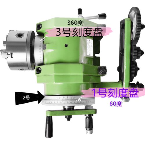 上海台工万能分度头配件360度刻度盘分度盘F11-80 100 125外径130