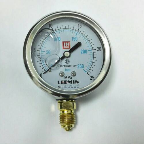 leemin 防震液压力表 61mm 压力0-25mpa 250bar ytn-63-i G1/4