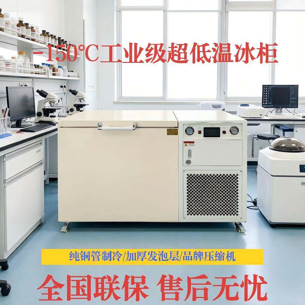源头超低温冰柜零下150度工业科研冷柜实验室急冻卧式冰箱负130度