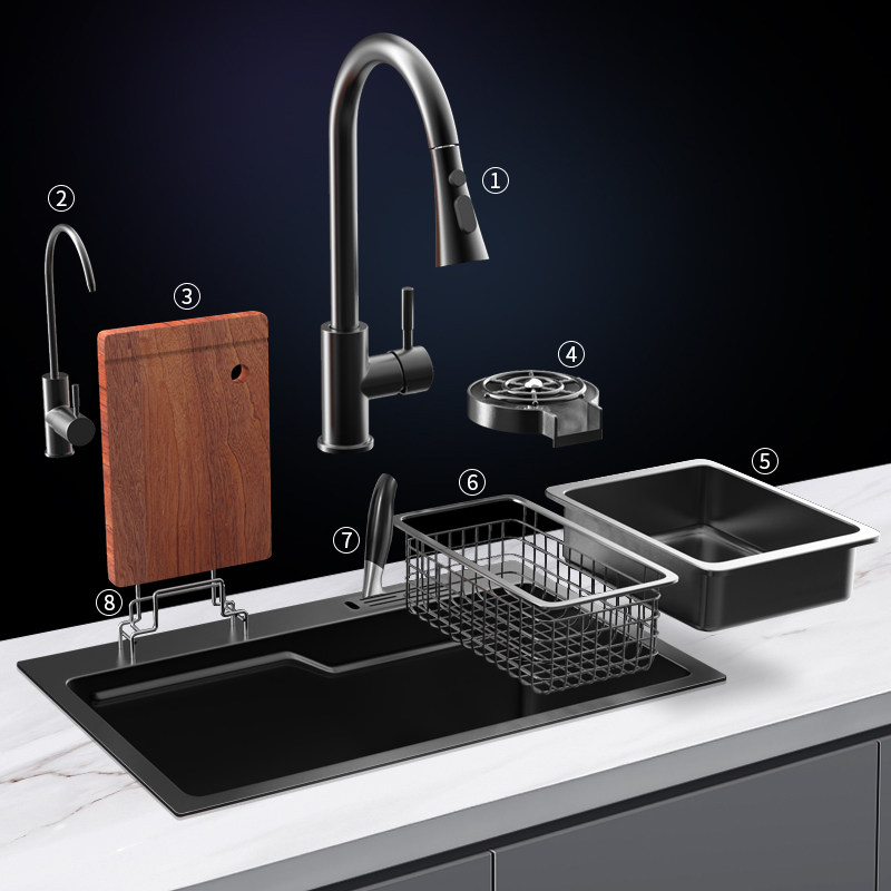 手工纳米水槽单槽加厚304不锈钢日式大水池洗碗槽厨房洗菜盆台下,农机/农具/农膜,灌溉工具,淘宝优惠券,粉丝福利购,淘宝优惠卷