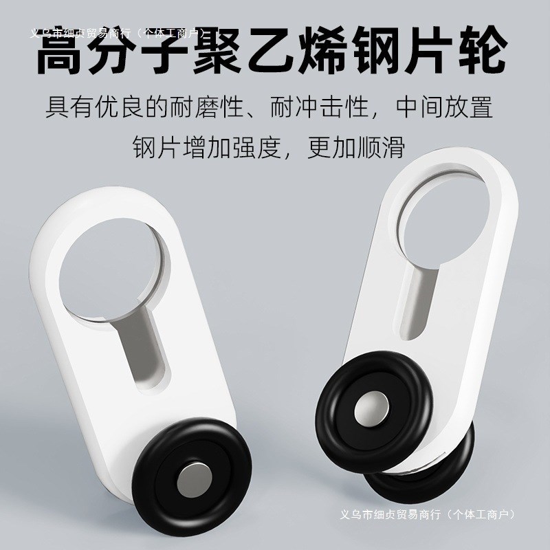 静音窗帘轨道双轨滑轨双排滑道窗帘杆H窗帘盒一体式双层铝合金滑