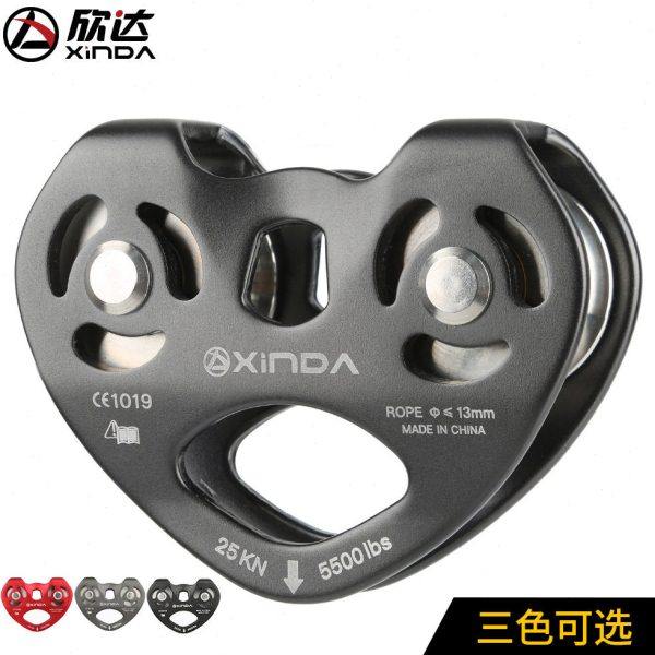 欣达双轴双滑轮横渡滑轮钢缆滑轮溜索滑轮树上探险滑轮救援滑轮组,户外/登山/野营/旅行用品,快挂(专业攀岩用),淘宝优惠券,粉丝福利购,淘宝优惠卷