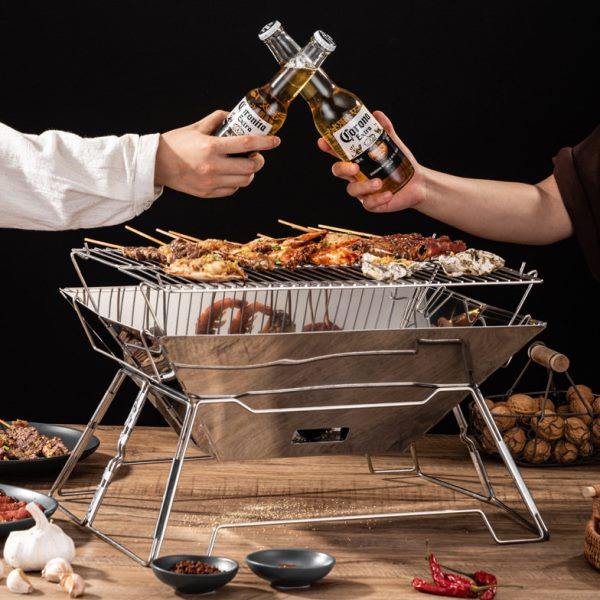 户外多功能木炭柴火炉便携式不锈钢折叠烧烤炉野餐露营炉具焚火炉,收纳整理,其他收纳,淘宝优惠券,粉丝福利购,淘宝优惠卷