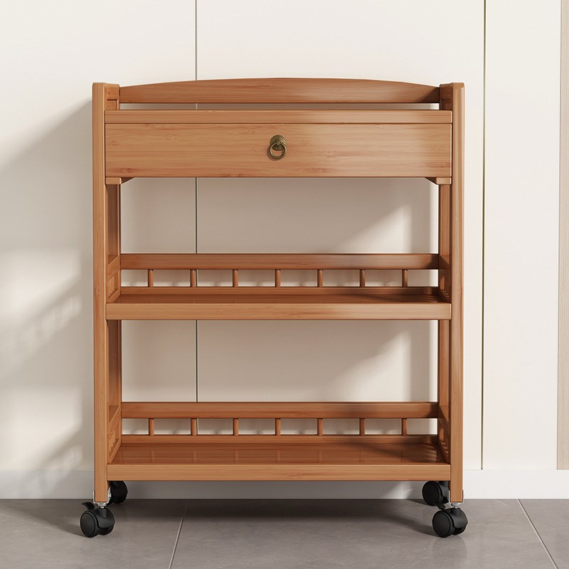 移动小推c车多层置物架茶室茶台落地收纳架桌边茶叶茶杯茶具展示