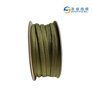 军绿锦纶丝套管柔软伸缩耐磨导线裸线保护套2-60mm电线编织网管