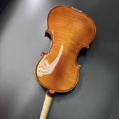 实木新款 亮光1 4儿童自然花纹小提琴乐器厂家初学者