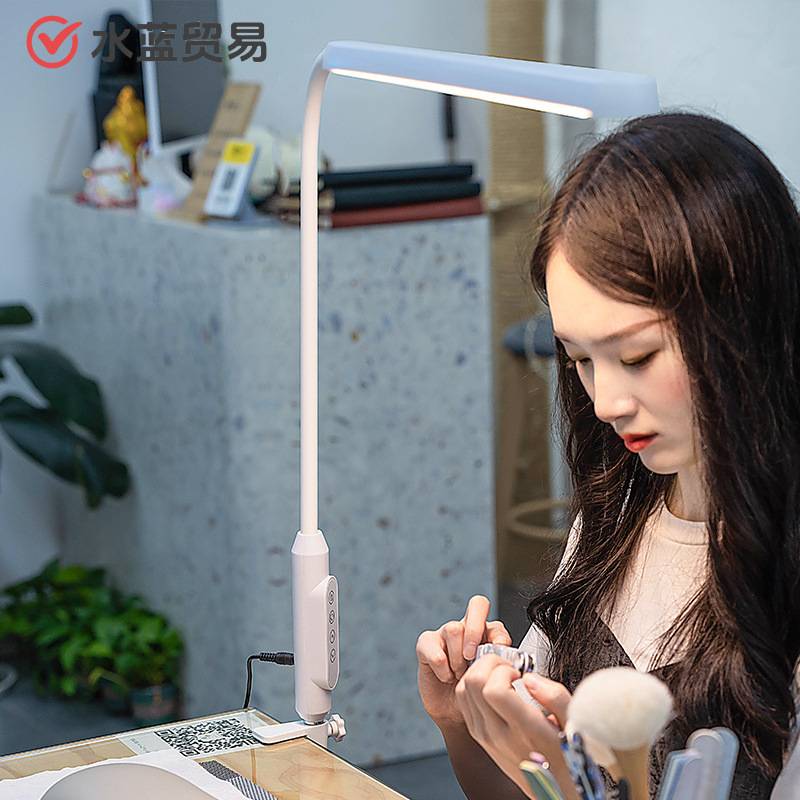 美睫灯美甲照明台灯纹绣灯专用灯具简约桌面补光灯led落地灯