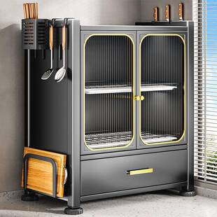 大容量厨房多功能置物架家用台面小型碗柜碗碟收纳架沥水放碗盘架