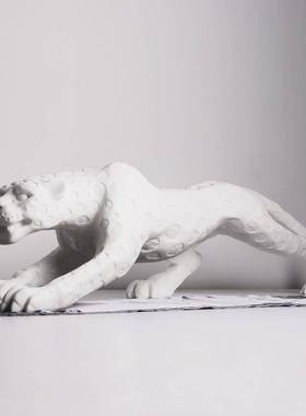 现代简约轻奢电视柜摆件大号售楼处样品间雕塑工艺品客厅装饰品