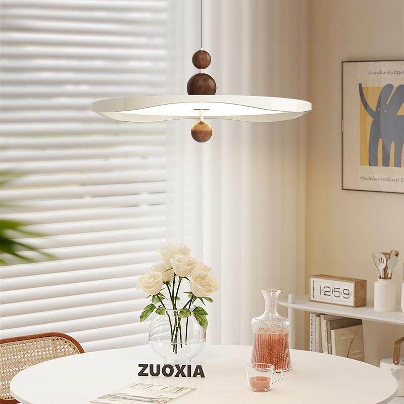 法式奶油风餐厅吊灯现代简约餐桌全光谱护眼飞碟2025新款创意灯具,家装灯饰光源,智能吊灯,淘宝优惠券,粉丝福利购,淘宝优惠卷