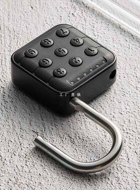 6E3X按键挂锁防水门锁健身房衣柜宿舍数字按键智能电子指纹密码锁